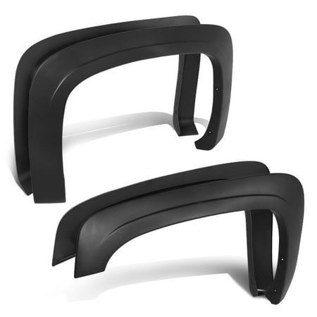 DNA Motoring Fender Flares for 2007 - 2014 Chevy Silverado 1500/2500HD/3500HD OE Style, Paintable Wheel, 4 Pieces