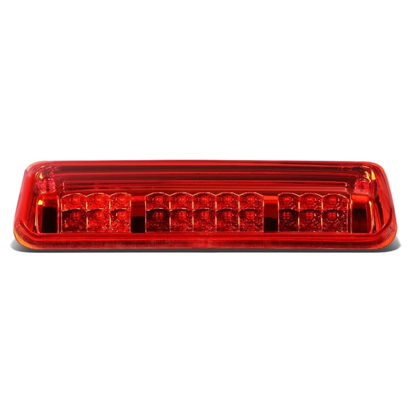 DNA Motoring For 04-08 Ford F150 Mark LT 2-Row LED Third 3RD Tail Brake Light Cargo Lamp Red