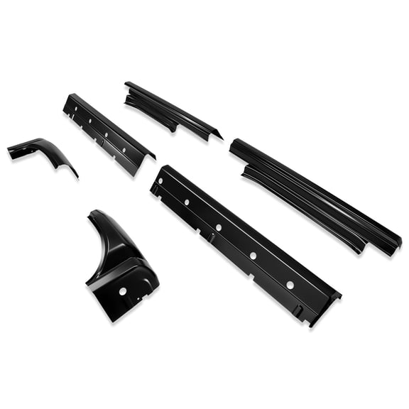 DNA Motoring For 2014-2019 Chevy Silverado GMC Sierra Crew Cab Slip On Rocker Panels Pair