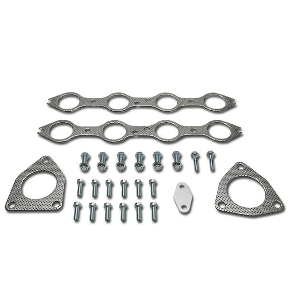 DNA Motoring GKTSET-CC99-SHORTY For 1999 to 2003 Chevy Silverado / GMC Sierra / Suburban / Yukon XL Aluminum Exhaust Manifold Header Gasket Set 00 01 02