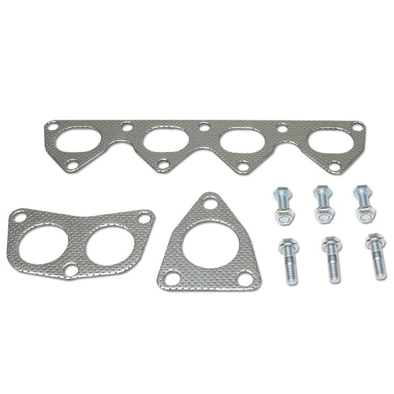 DNA Motoring GKTSET-HP97-NS For 1992 to 2001 Honda Prelude H22A1 2.2L DOHC Aluminum Exhaust Manifold Header Gasket Set 93 94 95 96 97 98 99 00