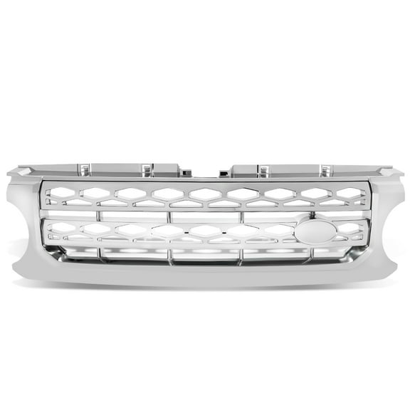 DNA Motoring GRF-102-CH For 2010 to 2016 Land Rover LR4 L319 Front Chrome Diamond Mesh Bumper Grille/Grill Guard