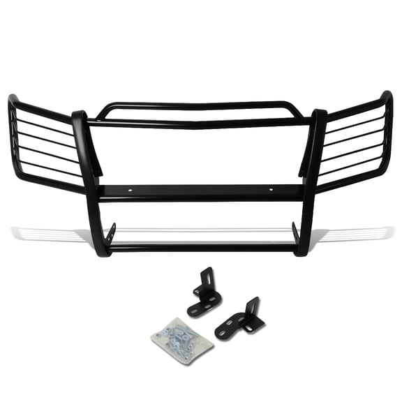 DNA Motoring GRILL-G-005-BK For 2002 to 2006 Chevy Avalanche 1500 with Cladding Front Bumper Protector Brush Grille Guard (Black) 03 04 05