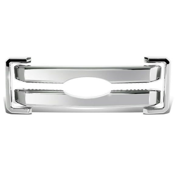 DNA Motoring GRILLE-FR-F25011-T1 For 2011 to 2016 Ford Super Duty ABS Plastic Set of 4 Grill Overlay Covers Front Grille (Chrome) 12 13 14 15