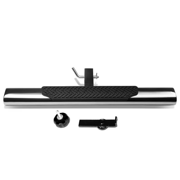 DNA Motoring HITST-2-4O-111-SS-T2 35" x 4" Oval Tube Class III 2" Recevier Hitch Step Bar (Chrome) Fits select: 1990-2017 FORD F150, 1999-2017 CHEVROLET SILVERADO