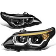 thumbnail image 1 of DNA Motoring For 04-07 BMW E60 5-Series LED Signal DRL Halo Projector Headlight Lamps Pair, 1 of 13