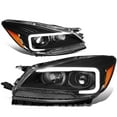 thumbnail image 1 of DNA Motoring For 13-16 Ford Escape LED DRL Black Amber Corner Projector Headlight Lamps pair, 1 of 9