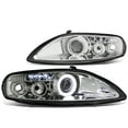 thumbnail image 1 of DNA Motoring For 92-00 Lexus SC300 SC400 LED DRL Halo Projector Headlight Lamp Pair JDM Chrome, 1 of 6