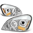 thumbnail image 1 of DNA Motoring HL-HAY-002-CH For 2008 to 2017 Freightliner Cascadia Chrome Housing Full LED DRL Turn Signal Halo Projector Headlight Lamp 09 10 11 12 13 14 15 16, 1 of 6