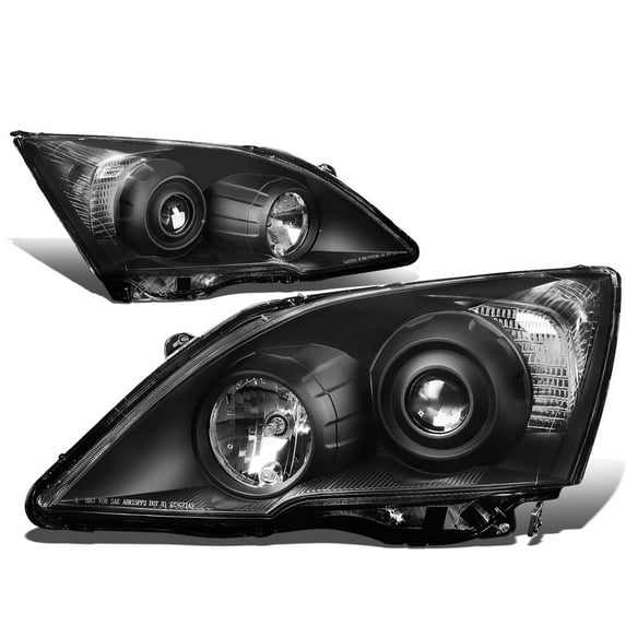 DNA Motoring For 2007-2011 Honda CRV JDM Black Clear Projector Headlight Pair Replacement