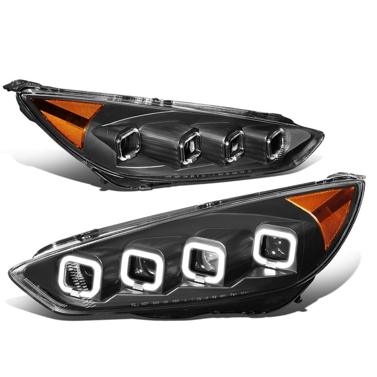 DNA Motoring Full LED Sequential Quad Halo Projector Headlight for