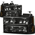 thumbnail image 1 of DNA Motoring For 94-00 GMC C10 C/K Yukon Suburban Smoked Amber Corner Headlight Bumper Lamps, 1 of 6