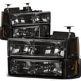 thumbnail image 2 of Speed Daddy Smoke Housing Tinted Lens Bumper Lights For 99-06 GMC Sierra/Yukon - Amber Corner 2 of 6