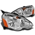 thumbnail image 1 of DNA Motoring HL-OH-ARSX-CH-AM For 2002 to 2004 Acura RSX DC5 Pair Headlight Chrome Housing Amber Corner Headlamp 03 Left + Right, 1 of 3