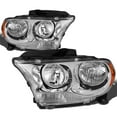 thumbnail image 1 of DNA Motoring For 11-13 Dodge Durango Euro Chrome Amber Corner Headlight Lamps Pair Replacement, 1 of 5
