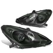 DNA Motoring HL-OH-ES33005-BK-CL1 For 2004-2006 Lexus ES330 Black Amber OE Style Projector Headlight Lamps