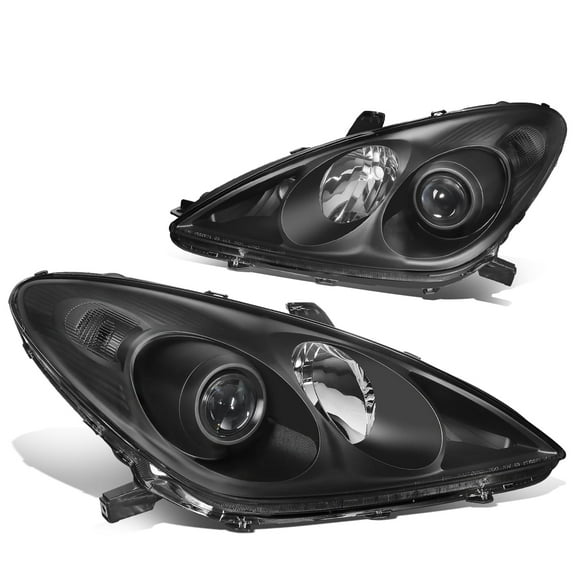 DNA Motoring For 04-06 Lexus ES330 JDM Black Clear Projector Headlight Lamps Pair