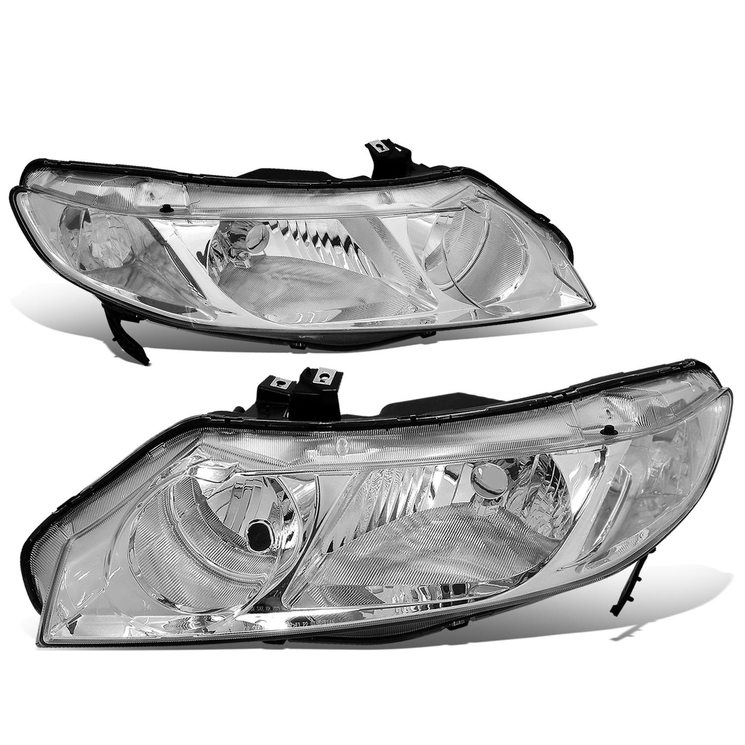 DNA Motoring HL LB HA98 CH CL1 For 1998 To 2002 Honda Accord LED DRL Light Bar Headlight Chrome Housing Clear Corner Headlamp 99 00 01 Left Right - View #4