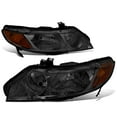 thumbnail image 1 of DNA Motoring For 06-11 Honda Civic 4DR Sedan Smoked Amber Corner Headlight Lamps Pair, 1 of 4