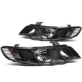 thumbnail image 1 of DNA Motoring For 10-13 Kia Forte Koup Black Housing Crystal Lens Headlight Lamp Pair Replacement, 1 of 6