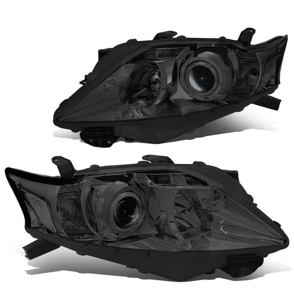 DNA Motoring For 10-12 Lexus RX350 JDM Smoked Clear Corner Projector Headlight Lamps Pair LH+RH