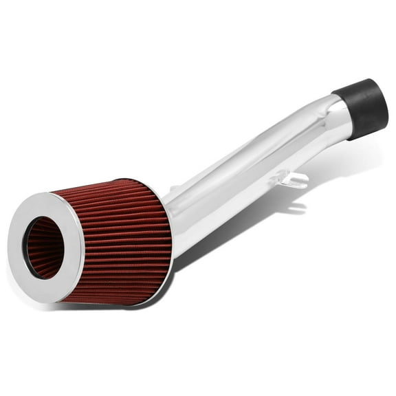 DNA Motoring ITK-0034-RD For 2003 to 2006 Infiniti G35 Lightweight Hi-Flow Short Ram Air Intake System+Red Cone Filter