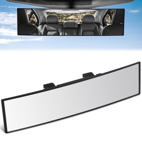 DNA Motoring Interior Rear View Mirror 11" Universal Clip-On Convex Wide Angle