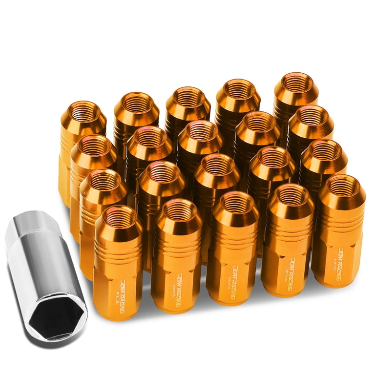 DNA Motoring LN-ZTL-9020-125-OR 20-Piece M12 x 1.25 Aluminum Alloy