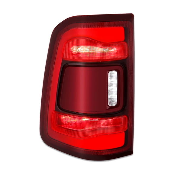 DNA Motoring Left Red Lens LED Rear Tail Light Brake Lamp for 19-24 Ram 1500 w/o Blind Spot