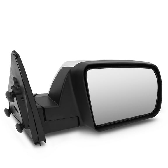 DNA Motoring MR-OEM-028-R For 2007 to 2017 toyota Tundra Sequoia Factory Style Manual Right Side Rear View Mirror Chrome Housing 08 09 10 11 12 13 14 15 16