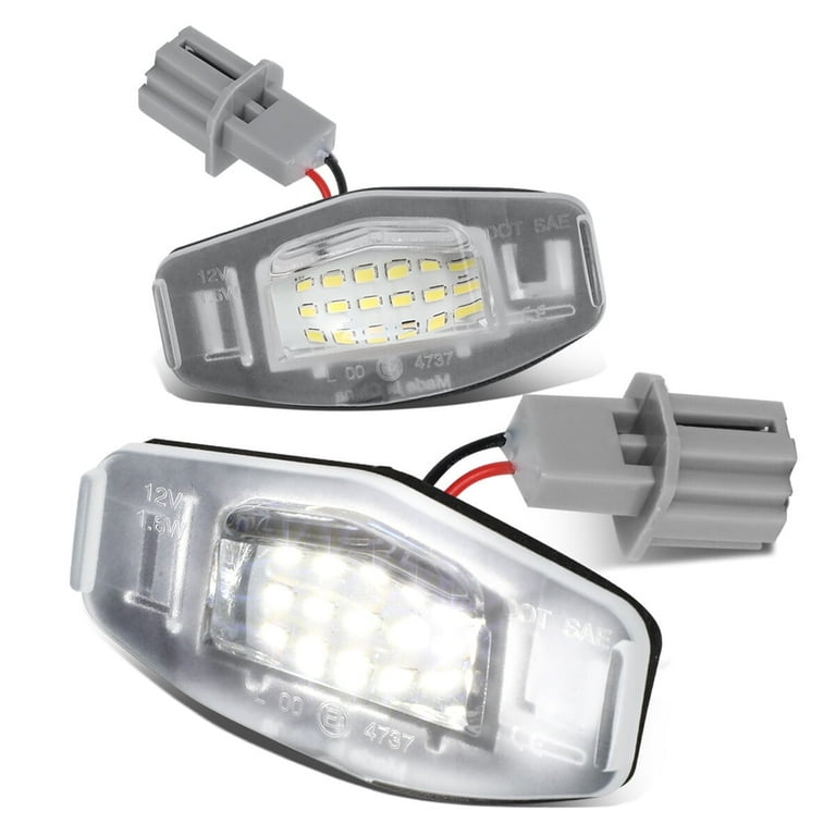 DNA Motoring NVL-LPL-002 License Plate Lights For 1999-2022 Honda