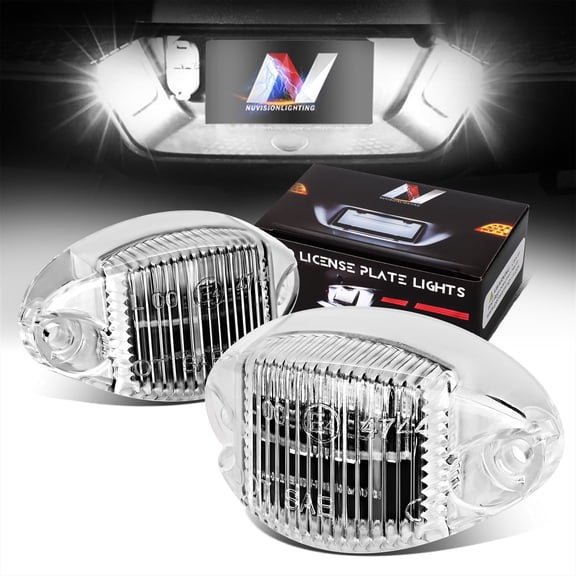 DNA Motoring NVL-LPL-024 License Plate Lights For 1994-2002 Dodge RAM 1500 2500 3500 Pickup 95 96 97 98 99 00 01