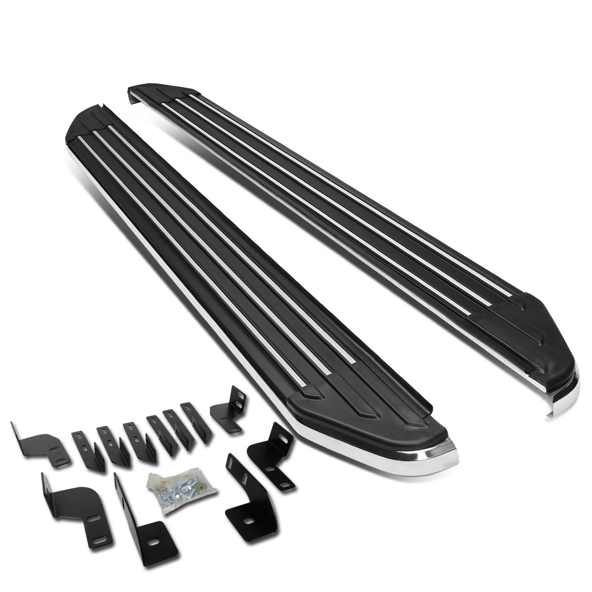 DNA Motoring Nerf Bars For 0716 Jeep Wrangler JK 4Door Aluminum