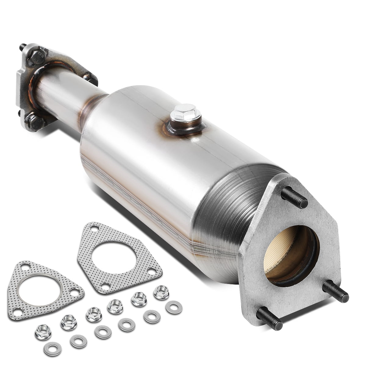 DNA Motoring OEM-CONV-YW-009 for 2004 to 2007 Honda Accord 2.4L Factory Style Center Catalytic Converter Exhaust Manifold 05 06
