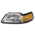 thumbnail image 1 of DNA Motoring Factory Style Headlight Lamp Assembly for 1999-2004 Ford Mustang, Left Chrome, 1 of 4