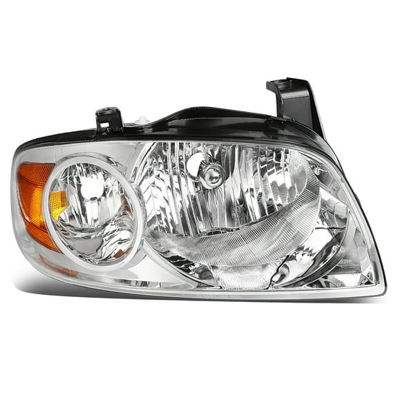 DNA Motoring OEM-HL-0018-R For 2004 to 2006 Nissan Sentra 1Pc Right / Passenger Side Factory Style Chrome Housing Headlight Lamp NI2503151