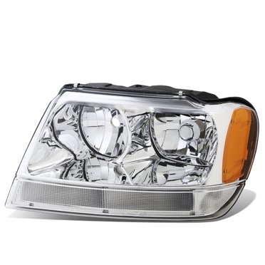 Factory Style Left Headlight Assembly – For 1999-2004 Jeep Grand Cherokee WJ – DNA MOTORING DNA-OEMHL0022L