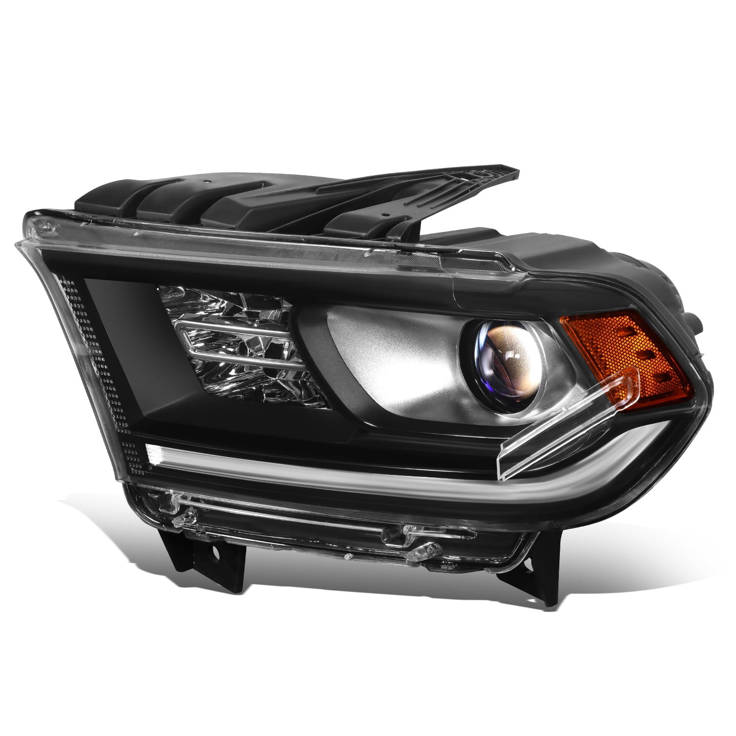 DPT Motorsports OE Style Projector Headlights Pair For 2014-2020 Dodge Durango – Black Housing - View #2