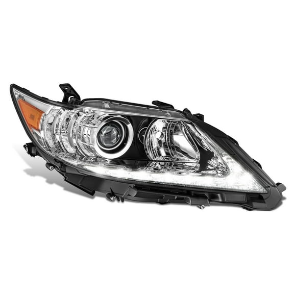 DNA Motoring OE Style LED DRL Projector Headlight for 2013-2015 Lexus ES300h ES350, Passenger Side