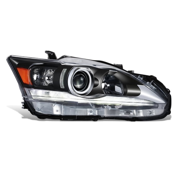 DNA Motoring OE Style Projector Headlight Lamp for 2011-2017 Lexus CT200h, Passenger Right Side