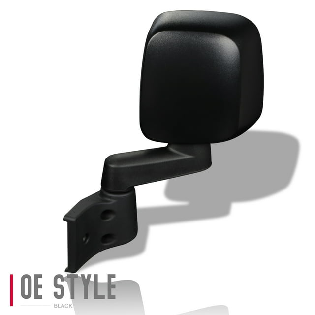 DNA Motoring Manual Driver Left Side View Door Mirror for 2003-2004 Jeep Wrangler TJ