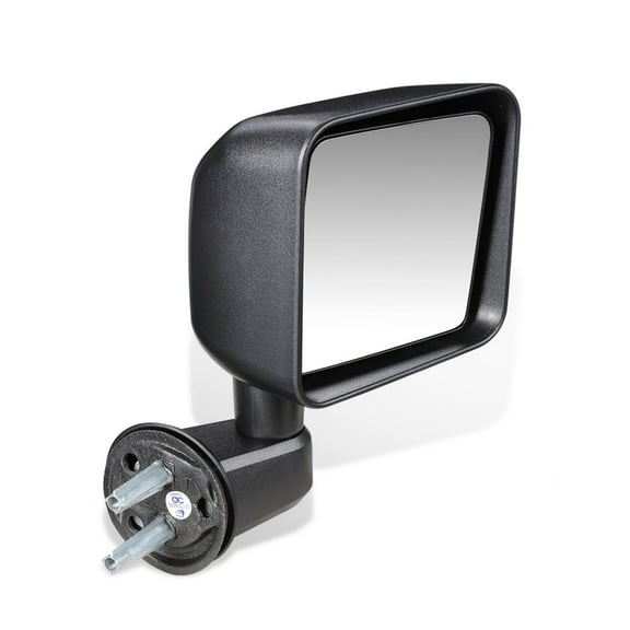 DNA Motoring OE Style Manual Right Side Door Mirror Compatible with 2007-2018 Jeep Wrangler JK