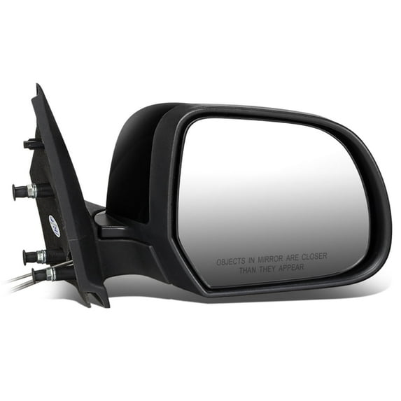 DNA Motoring Factory Style Manual Passenger Right Side View Mirror for 2012-2013 Nissan Versa