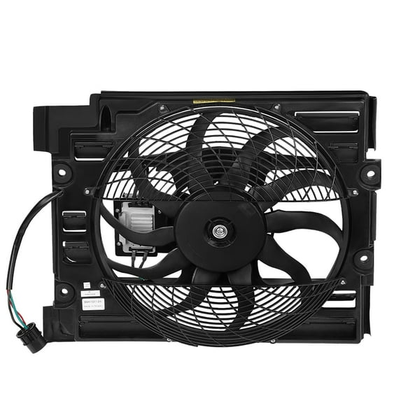 DNA Motoring AC Condenser Cooling Fan for 01-03 BMW 525i 530i 540i M5