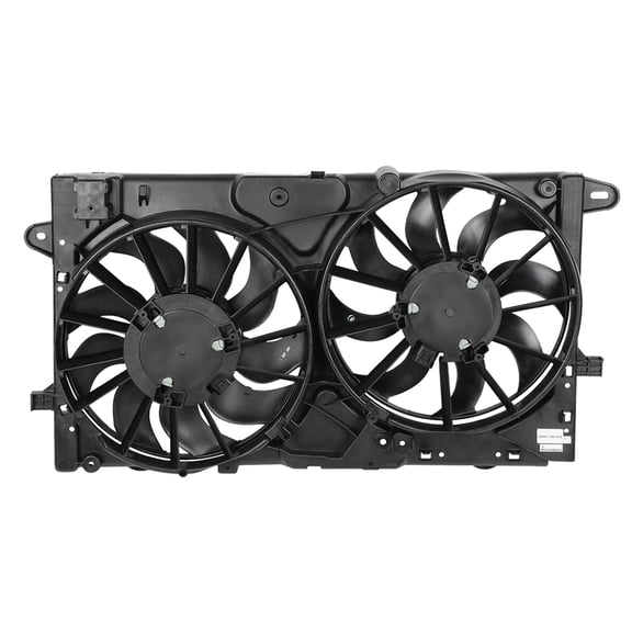 DNA Motoring Radiator Cooling Fan Assembly for 2013-2015 Chevy Malibu Limited, 2.0T 2.5L