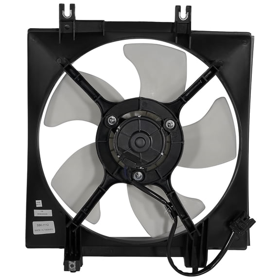 DNA Motoring AC Condenser Cooling Fan Assembly for 2009-2013 Subaru Forester Impreza 2.5L/Turbo, SU3115119 10 11 12