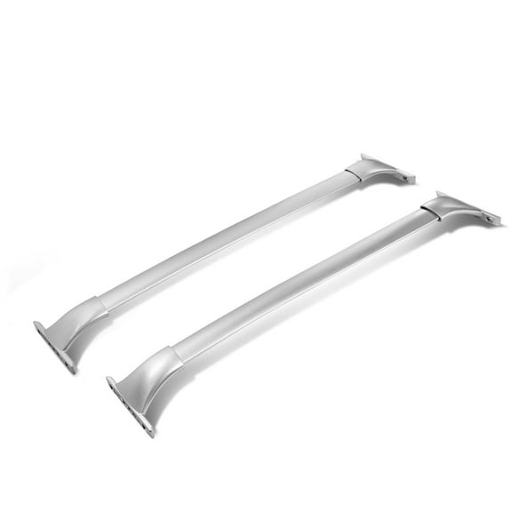 DNA Motoring For 14-18 Nissan Rogue Factory Style Aluminum Silver Roof Rack Rail Cross Bar Cargo Carrier