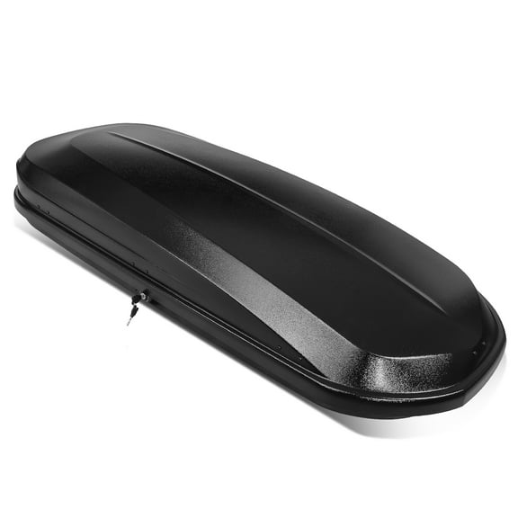 DNA Motoring PT-ZTL-8295-BK Universal SUV Roof Top Cargo Storage Box Luggage Carrier w/ Keys Textured Finish