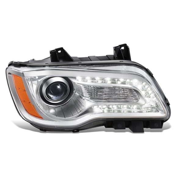 DNA Motoring Passenger Right Side LED DRL Projector Headlight for 11-14 Chrysler 300