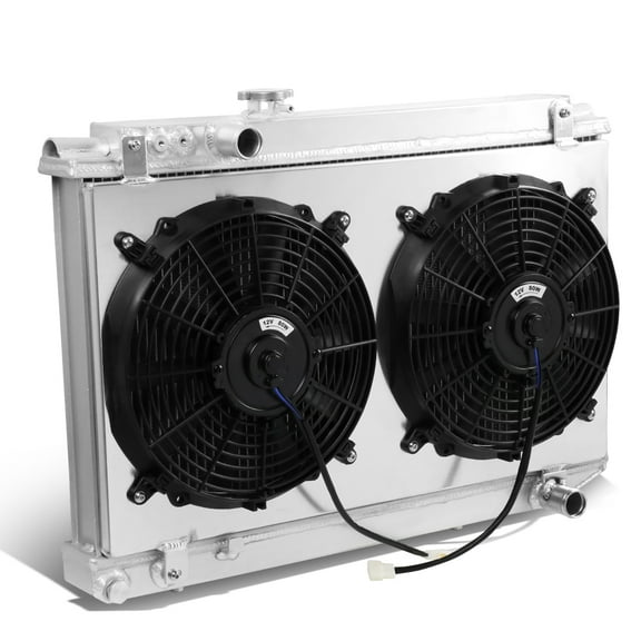 DNA Motoring RA+FS-TS86-3 For 86-92 Supra 3-Row Tri-Core Aluminum Radiator + 12V Fan Shroud 87 88 89 90 91 Fits select: 1986-1992 TOYOTA SUPRA